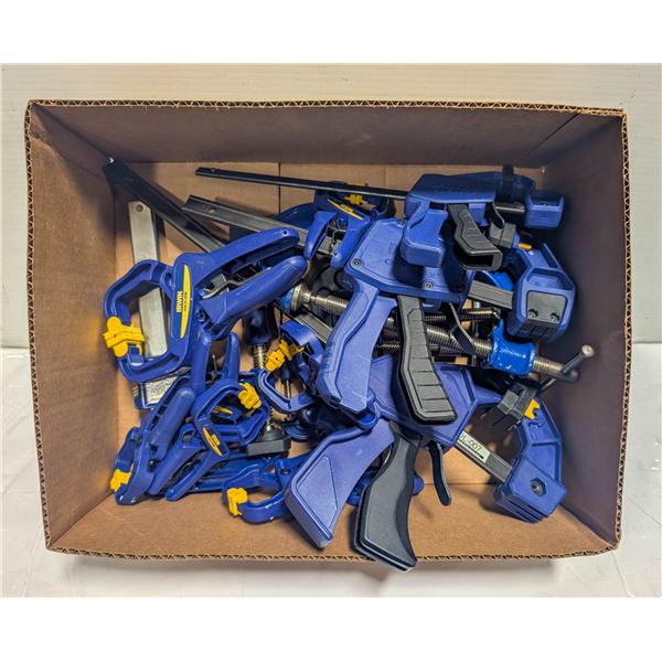 FLAT OF ASSORTED CLAMPS