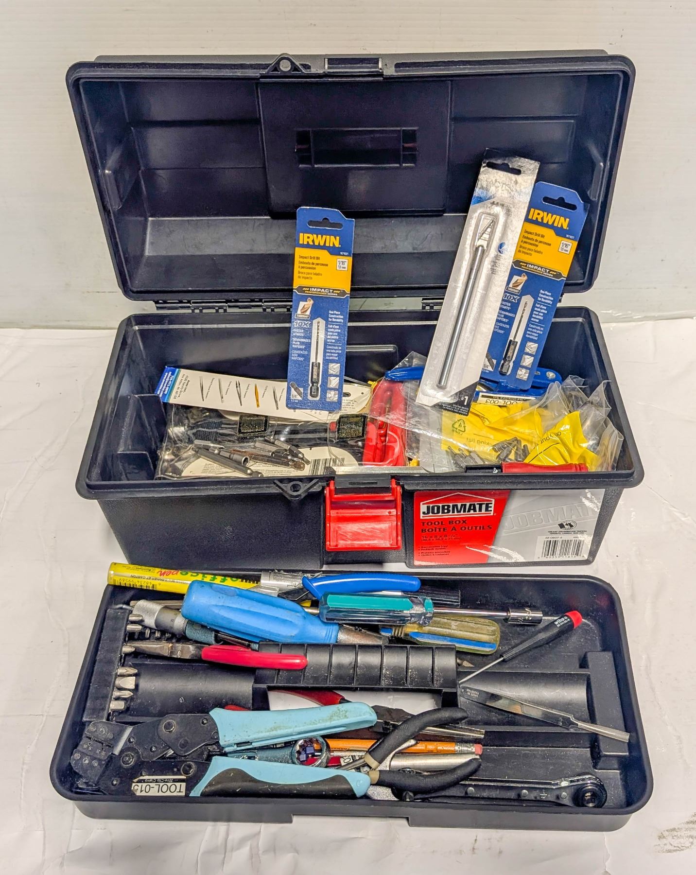 JOBMATE TOOL BOX W/ ASSORTED TOOLS