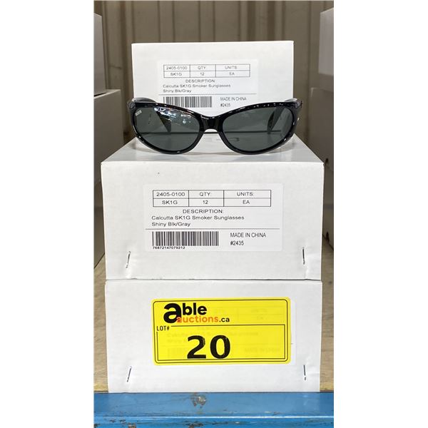 5 BOXES OF ASSORTED SK1G CALCUTTA DESIGNER SUNGLASSES *APPROX 12 PER CASE*