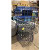 Image 1 : 5 ASSORTED SIZED NEW COMMERCIAL FOLDING CRAB TRAPS