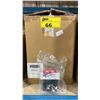 Image 1 : BOX OF EAGLE CLAW BLACK 100 PACK SIZE LARGE SINKER SLIDES BLISTER PACKS
