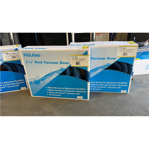 PLASTIFLEX POOL KING 1 1/2" X 30' SUNFLEX POOL VACUUM HOSE & PLASTIFLEX POOL KING 1 1/2" X 40'