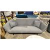 Image 1 : DARK GREY MODERN 3 SEAT DESIGNER TUB STYLE SOFA