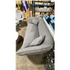 Image 3 : DARK GREY MODERN 3 SEAT DESIGNER TUB STYLE SOFA