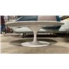 Image 2 : WHITE 42" OVAL DESIGNER GRANITE TOP COCKTAIL TABLE