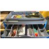 Image 3 : FLAMBEAU PLASTIC MULTI LOADER FISHING TACKLE BOX WITH ASSORTED FISHING TACKLE CONTENTS