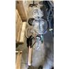 Image 2 : SHELF OF ASSORTED DANIELSON LARGE FISHING NETS, EAGLE CLAW NET, TONGS, & WOODEN HANDLE NETS