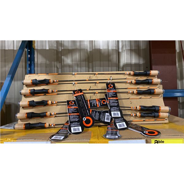 BOX OF 30 CELSIUS C1 FLEX TIP ICE FISHING RODS