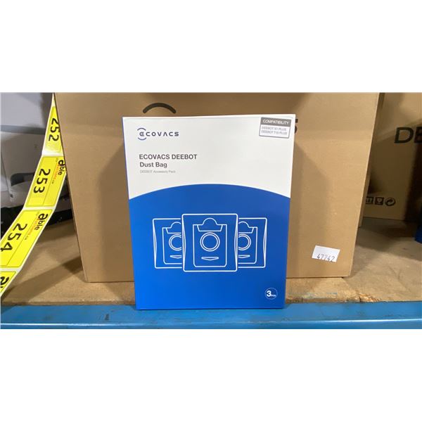 DEEBOT DUST BAG ACCESSORIES PACKS FOR X1 / X1 PLUS / T10 / T10 PLUS SERIES IN COMMERCIAL MULTI PACK