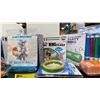 Image 3 : SHELF OF ASSORTED POOL/SPA PRODUCTS- GAMES, FLOATIES, CHEMICAL DISPENSERS, ZORBIE & BALLS