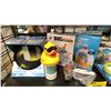 Image 2 : SHELF OF ASSORTED POOL/SPA PRODUCTS- GAMES, FLOATIES, CHEMICAL DISPENSERS, ZORBIE & BALLS