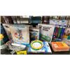 Image 3 : SHELF OF ASSORTED POOL/SPA PRODUCTS- GAMES, FLOATIES, CHEMICAL DISPENSERS, ZORBIE & BALLS