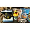 Image 2 : SHELF OF ASSORTED POOL/SPA PRODUCTS- GAMES, FLOATIES, CHEMICAL DISPENSERS, ZORBIE & BALLS