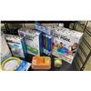 Image 4 : SHELF OF ASSORTED POOL/SPA PRODUCTS- GAMES, FLOATIES, CHEMICAL DISPENSERS, ZORBIE & BALLS