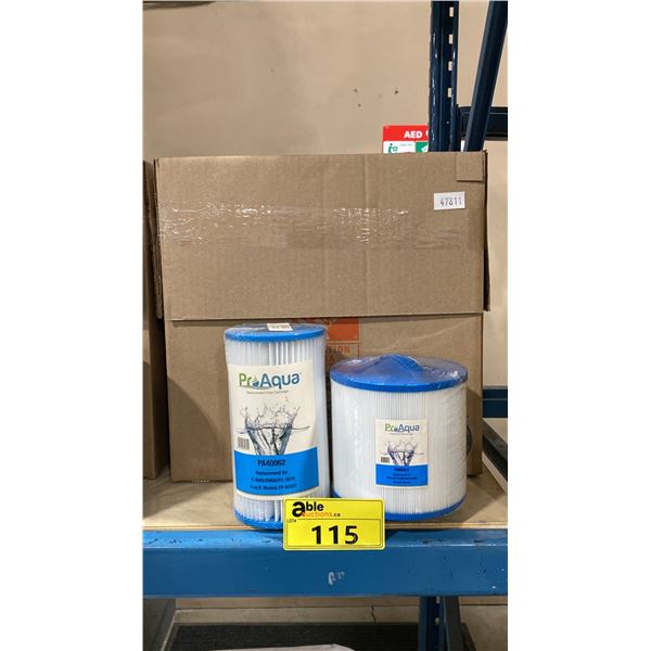 BOX OF ASSORTED RETAIL POOL FILTERS