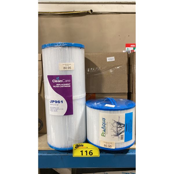 BOX OF ASSORTED RETAIL POOL FILTERS