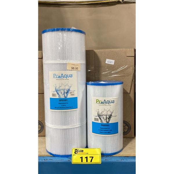 BOX OF ASSORTED RETAIL POOL FILTERS