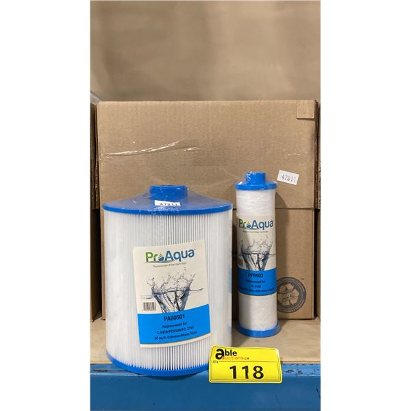 BOX OF ASSORTED RETAIL POOL FILTERS