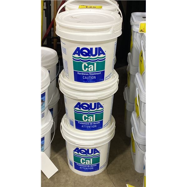 3- 7KG BUCKETS OF AQUA CAL HARDNESS TREATMENT
