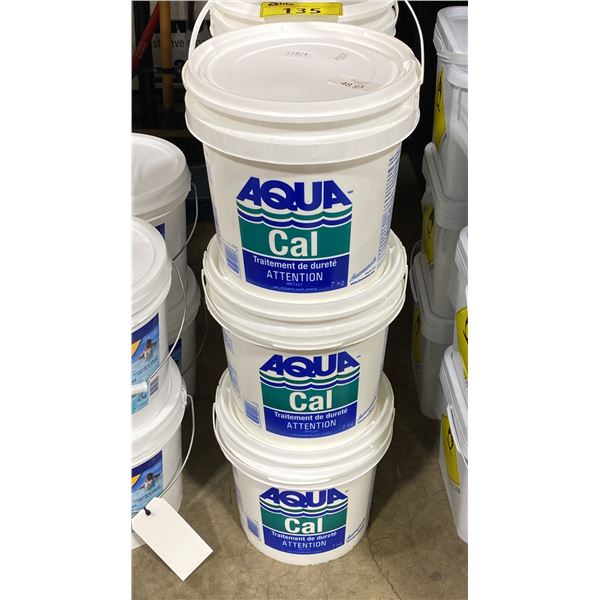 3- 7KG BUCKETS OF AQUA CAL HARDNESS TREATMENT