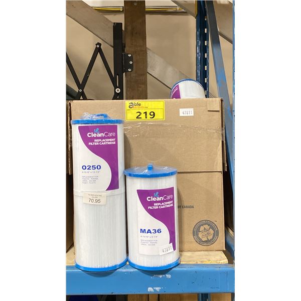 BOX OF ASSORTED RETAIL POOL FILTERS