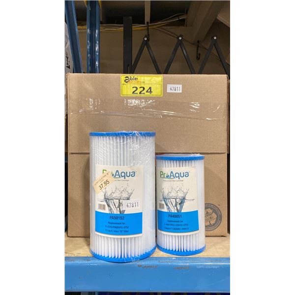 BOX OF ASSORTED RETAIL POOL FILTERS
