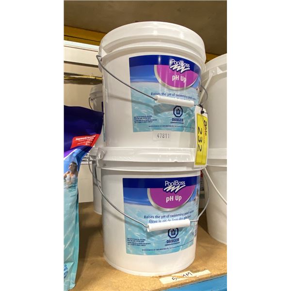 4- 7KG BUCKETS OF POOLBOSS PH UP