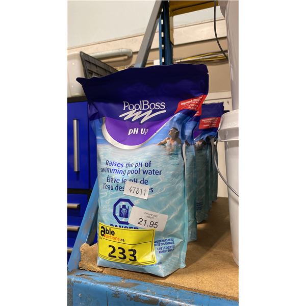 5- 2.5KG BAGS OF POOLBOSS PH UP