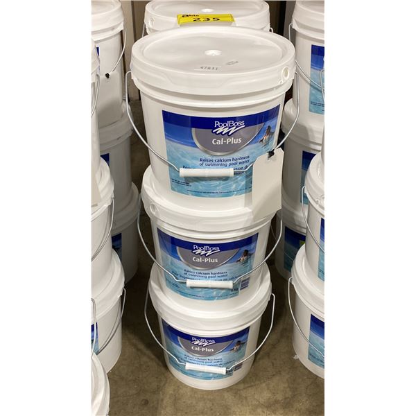 3- 6KG BUCKETS OF POOLBOSS CAL-PLUS, CALCIUM HARDNESS INCREASER