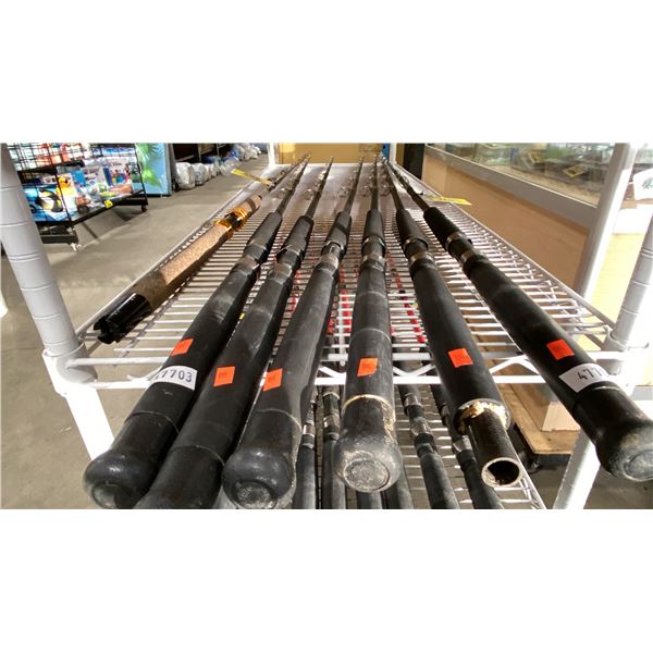 6 TROPHY XL TCP565C PRO HALIBUT RODS VARIOUS CONDITIONS, & COACHMAN PTCH 6'6" HALIBUT ROD *MUST