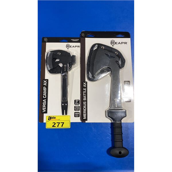 REAPR MERIDIUS BATTLE AX & VERSA CAMP AX WITH DURABLE NYLON SHEATHS