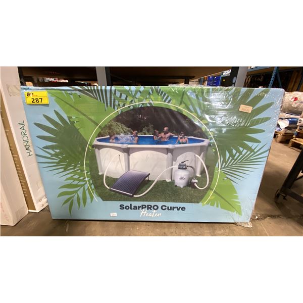 SOLAR PRO CURVE EASY TO INSTALL SOLAR WATER HEATER FOR ABOVE GROUND POOLS