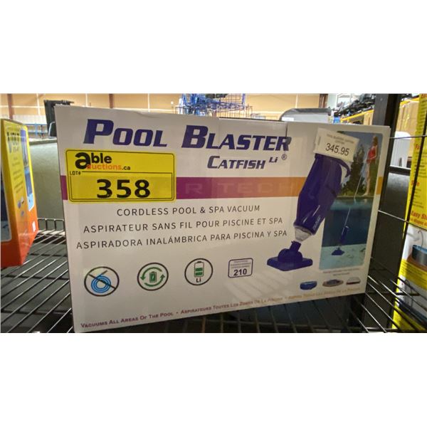 POOL BLASTER CATFISH LI CORDLESS POOL SPA VACUUM *IN BOX*