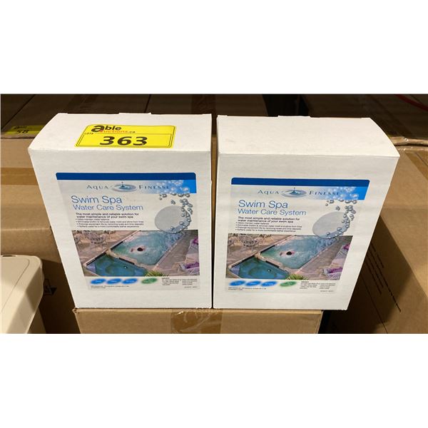 2 BOXES OF AQUA FINESSE SWIM SPA WATER CARE SOLUTION PACKS