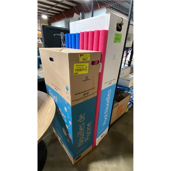 2 BOXES OF ASSORTED RETAIL POOL NOODLES