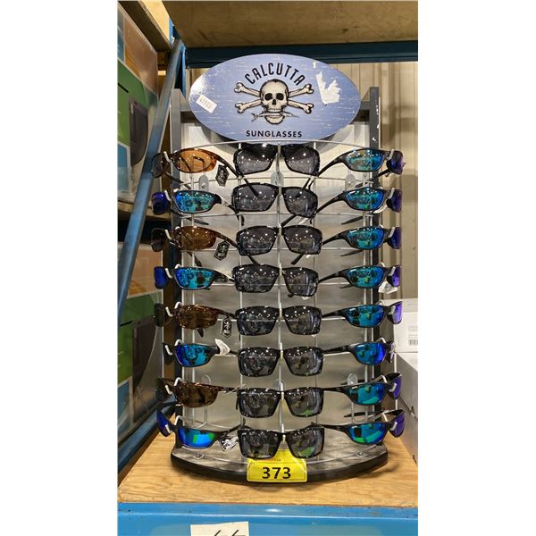 DOUBLE SIDED DISPLAY RACK OF 48 ASSORTED CALCUTTA DESIGNER SUNGLASSES *DISPLAY RACK INCLUDED*