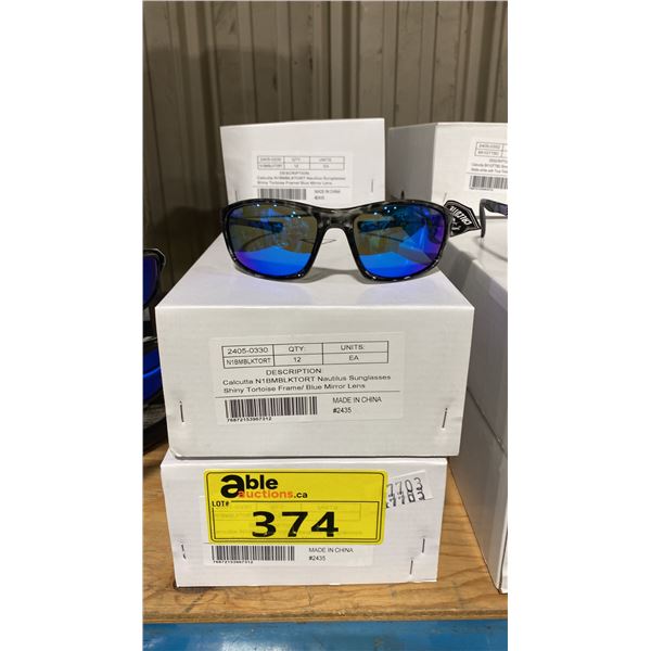 5 BOXES OF ASSORTED N1BMBLKTORT CALCUTTA DESIGNER SUNGLASSES *APPROX 12 PER CASE*