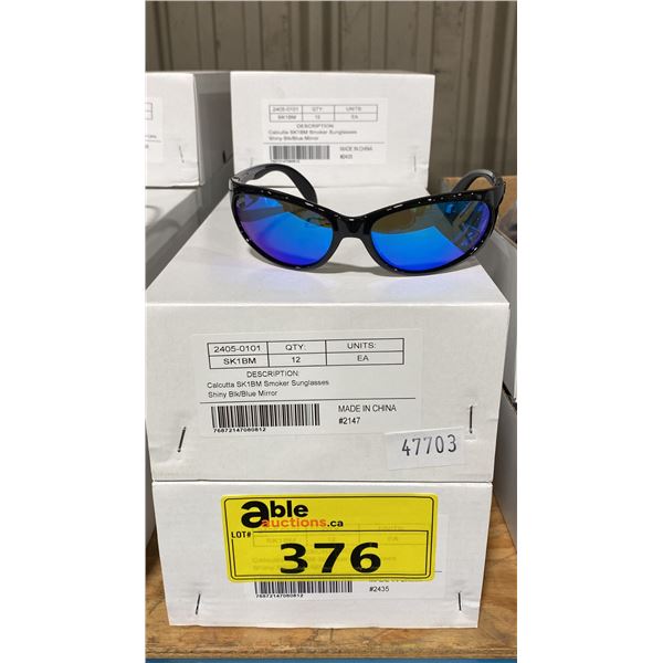 5 BOXES OF ASSORTED SK1BM CALCUTTA DESIGNER SUNGLASSES *APPROX 12 PER CASE*