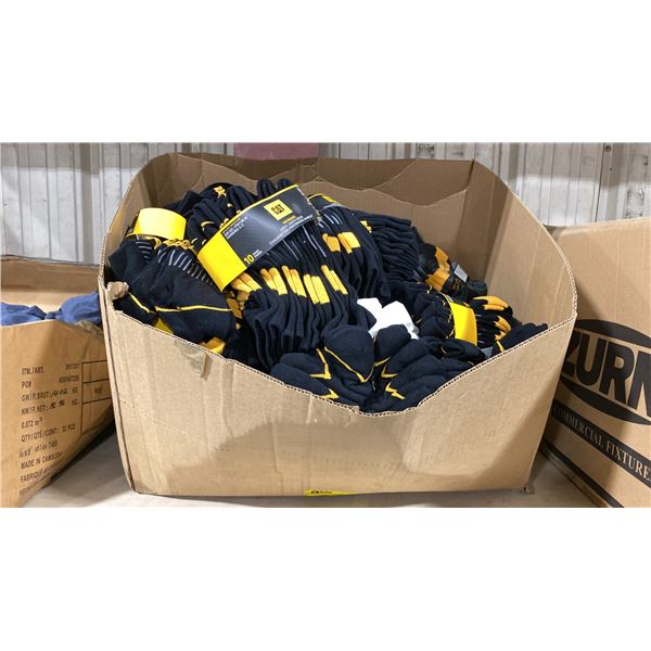 BOX OF CAT BRAND SIZE 8 - 12 CREW LENGTH SOCKS