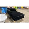 Image 4 : BLACK MODERN MICROFIBER SINGLE DESIGNER LOUNGER 36"W X 63"L X 30"H