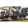 Image 2 : 3 ASSORTED MID BACK MULTI LEVER ROLLING TASK CHAIRS