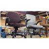 Image 2 : 2 MID BACK MULTI-LEVER TASK CHAIRS, WOOD FRAMED SIDE CHAIR, & WHITE STEP STOOL