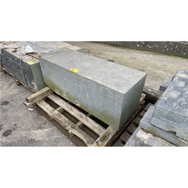PALLET OF BUSH HAMMER SPLIT BLACK GRANITE 47" X 18" X 18"  *1 PC*