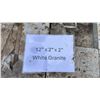 Image 3 : PALLET OF 12" X 2" X 2" WHITE GRANITE PREMIUM LANDSCAPE STONE PAVERS