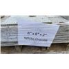 Image 3 : PALLET OF 8" X 8" X 2" WHITE GRANITE PREMIUM LANDSCAPE STONE PAVERS