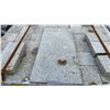 Image 2 : PALLET OF 27" X 13" X .5" WHITE GRANITE STONE PAVERS