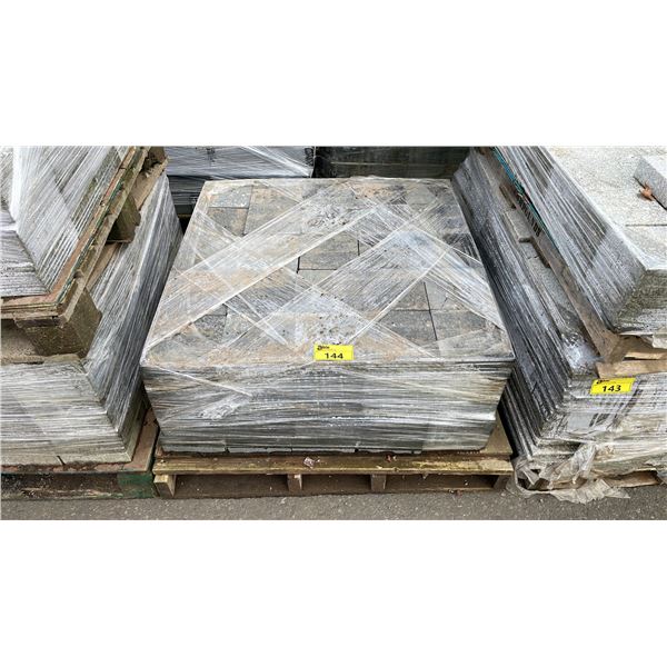 PALLET OF 8" X 8" X 2" BLACK GRANITE PREMIUM LANDSCAPE PAVERS
