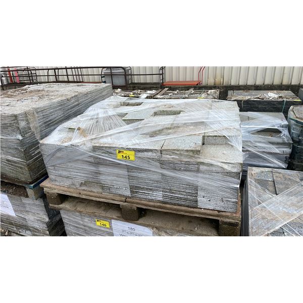 PALLET OF 7" X 7" X 2" WHITE GRANITE PREMIUM LANDSCAPE PAVERS