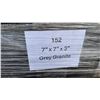 Image 3 : PALLET OF 7" X 7" X 3" GREY GRANITE PREMIUM RETAINING WALL/PAVER STONES