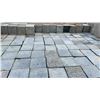 Image 2 : PALLET OF 4" SQUARE GREY GRANITE PREMIUM RETAINING WALL/PAVER STONES